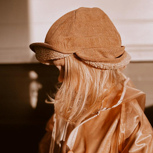 Шапка-кепи теплая Mrs. Ertha "Rusted", шоколад